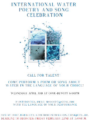 International Water Celebration Call for Talent